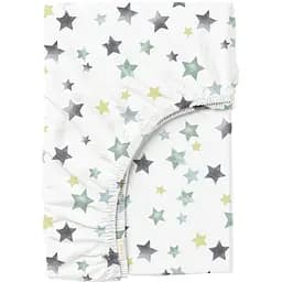 Простирадло Cosas на резинці 80х190х25 starfall cs5, м'ята (StarfallGreyMint_80x190x25)