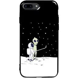 Чохол-накладка Toto Pure TPU 2 mm Print Case Apple iPhone 7 Plus/8 Plus #40 Ufo Moon Black