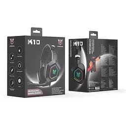 Ігрові навушники Onikuma K10 Gaming with LED з підсвіткою чорні - мініатюра 3