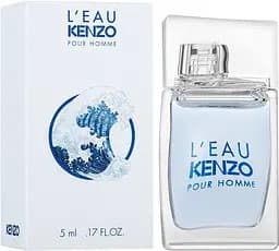 Туалетна вода Мініатюра Kenzo L'Eau Kenzo Pour Homme 5 мл