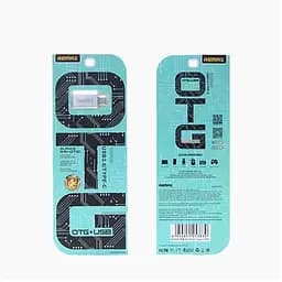 Адаптер Remax Glance USB-USB Type-C RA-OTG1 Gold (6954851289753) - мініатюра 2