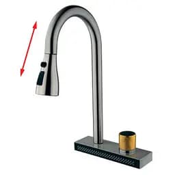 Змішувач для кухні Mixxus "Водоспад" FOL-014 MI6341 Графит