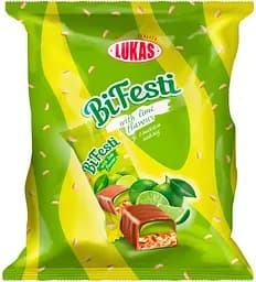 Цукерки Lukas BiFesti глазуровані грильяжно-желейні зі смаком лайма 1 кг - мініатюра 2