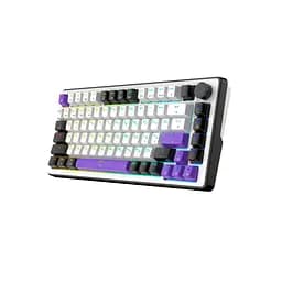 Клавіатура Hator Hellyberry HK75 Mechanical Linear RGB Wireless/Bluetooth/USB UA White/Violet (HK75_wireless) - мініатюра 3