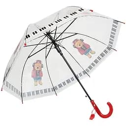 Прозрачный зонтик Toprain для девочки ЦБ-00248629 красный
