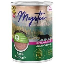 Влажный корм для взрослых кошек Mystic паштет с говядиной 400 г