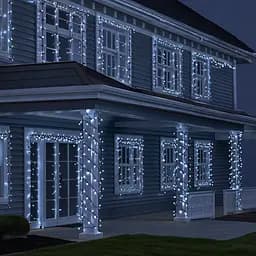 Новогодняя гирлянда уличная Рождественская фея GarlandoPro 50 м 500 LED черный провод Белый CF500L50MBW