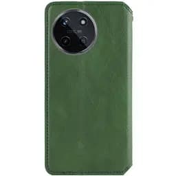 Шкіряний чохол-книжка GETMAN Cubic (PU) для Realme 11 4G Зелений - мініатюра 2