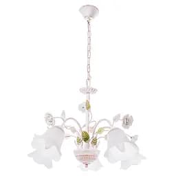 Люстра подвесная Brille флористика E27 60W WH (BKL-521S/5)
