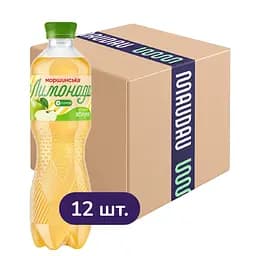 Упаковка напою Моршинська Лимонада Яблуко середньогазований 6 л (0.5 л x 12 шт.)