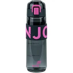 Пляшечка для води Kite Enjoy 680 мл чорно-рожева (K25-1233-3)