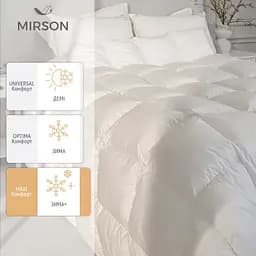 Одеяло пуховое MirSon Raffaello White 063 155х215 см (2200000075116) - мініатюра 2