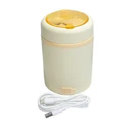 Ланч-бокс харчовий з підігрівом від USB 600 мл, бежевий, із ложкою - мініатюра 6