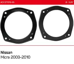 Проставки під динаміки ACV 271210-05 для автомобілів Nissan Micra - мініатюра 4