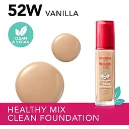 Тональна основа Bourjois Healthy Mix Clean & Vegan відтінок 52W (Vanilla) 30 мл - мініатюра 3