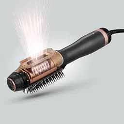Фен-щітка Rowenta Reverso Dry & Brush 2в1 1200 Вт чорний-золотистий (CF9840F0) - мініатюра 3