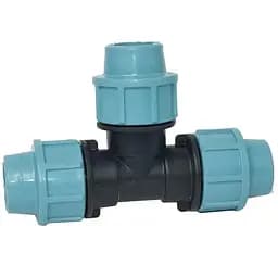 Трійник SantehPlast затискний редукційний 50х32х50 мм