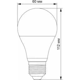 Лампочка Videx LED  A60e 12V 10W E27 4100K (VL-A60e12V-10274) - мініатюра 3