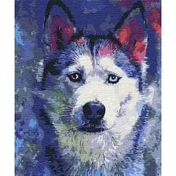 Картина за номерами на підрамнику Brushme Погляд Хаскі