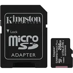 Memory card microSDXC 256GB Kingston Canvas Select Plus UHS-1 A1 Class 10, Retail + Adapter SD