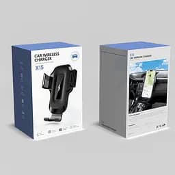 Автотримач X15 з бездротовою зарядкою 15W чорний - мініатюра 9