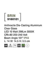 Вуличний світильник Brin NOVA LUCE 9160101 - мініатюра 9