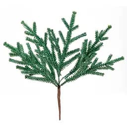 Гілка декоративна Yes! Fun, 26 см, зелена, гліттер