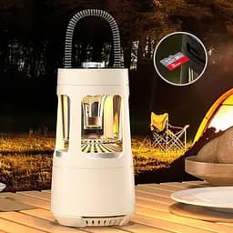 Кемпінговий ліхтар акумуляторний QD08 2in1 + Bluetooth колонка Biege - мініатюра 4