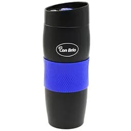 Термос Con Brio CB-366-SV нержавіюча сталь чорний із синьою вставкою 500мл