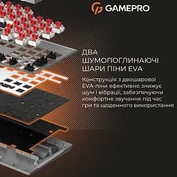 Клавіатура GamePro Genesis Metallic Outemu Red Swithes USB Gray (MK144G) [152671] - мініатюра 10