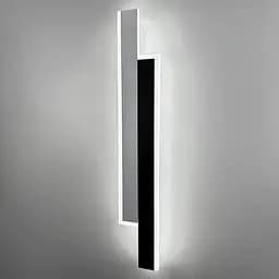 Ліве бра у чорно-білому корпусі 60 см Line F Арт. WJ012/2 BK|WT LEFT