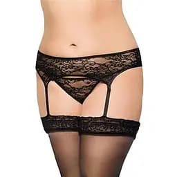 Пояс для чулок SoftLine Garterbelt 3316 2XL (черный)