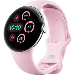 Смарт-годинник Smart Watch Google Pixel Watch 3 LTE 41mm Polished Silver/Rose Quartz Band JP