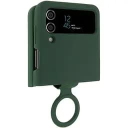 Чехол Foldables Silicone Cover Lakshmi AAA для Samsung Galaxy Z Flip4 Зеленый / Cyprus Green
