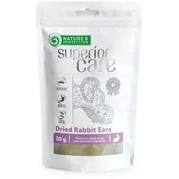 Лакомство для собак кроличьи уши Nature's Protection Superior Care Snacks For Dogs Dried Rabbit Ears 20 г
