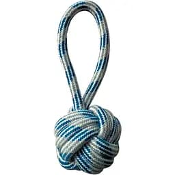 Игрушка для собак Croci Pastel Мяч с ручкой канат хлопчатобумажный голубая 20 см