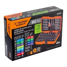 Набір біт Truper Expert ударних з тримачем у кейсі 80 шт. (PUN-80X) - мініатюра 2