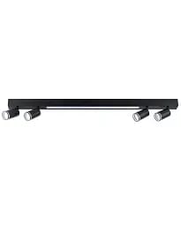 Стельовий світильник Goldlux 327406 Paris GU10+Led 5x10+24W 4000K 1800Lm IP20 Чорний - мініатюра 2