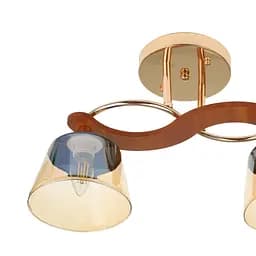 Люстра стельова Brille в спальню E27 60W G (LK-704S/2) - мініатюра 2