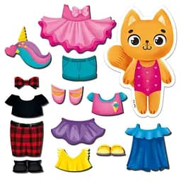 Магнітна гра Одевашка "Кішечка" Vladi Toys VT3204-34 Укр - мініатюра 2