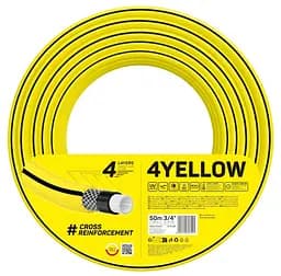 Шланг садовий 4YELLOW 3/4" 50м 4 шари до 20бар -10…+50°C Cellfast sad0001981