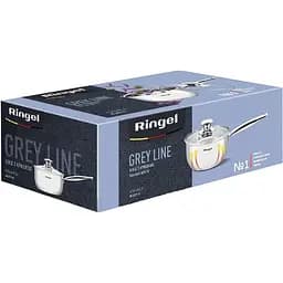 Ківш Ringel Grey line з кришкою 16 см 1.6 л (RG-4019-16) - мініатюра 6