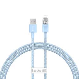 Кабель Baseus Explorer Series Fast Charging Cable with Smart Temperature Control Cable USB to Lightning 2.4A 1m CATS010003 Blue