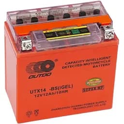 Мотоакумулятор OUTDO (Maxion) UTX14-BS GEL, 12V 12Ah (150 х 87 х 145), Orange, Q6