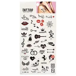 Тимчасове татуювання Tattoo 1020-HM1397 червоно-чорний