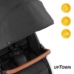 Прогулянкова коляска Hauck Uptown Melange Black, чорна (14827-3) - мініатюра 9