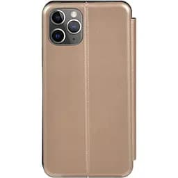 Чохол-накладка Toto Book Rounded Leather Case Apple iPhone 11 Pro Gold