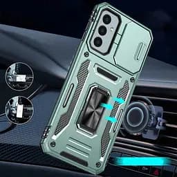 Ударостійкий чохол Camshield Army Ring для Samsung Galaxy A37 5G / A36 5G / A56 5G Зелений / Light Green - мініатюра 2