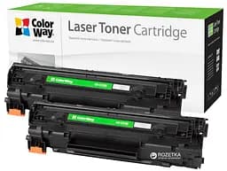 Картридж CANON 737, Black, MF211/212/216/217/226/229, 2.4k, ColorWay DUAL PACK CW-C737FM