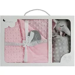 Плед з іграшкою-ковдрою Interbaby Bubble Dou-Dou Elephant Pink 110х80 см рожевий (8100250)